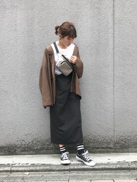 「韓国ファション」｜Ayaki Taguchiさん（レディース・158cm）の秋コーディネート