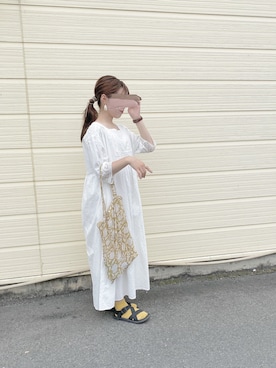 「アイテム（ワンピース/ドレス）」を使った、ぽんさん（レディース・149cm・10代）の夏コーディネート