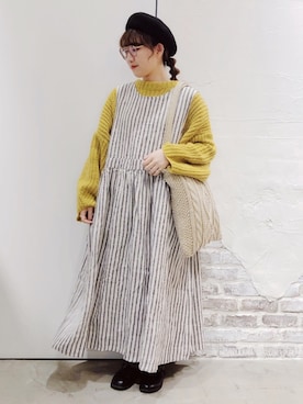 「Slowlinen」｜ささき｟名古屋/イオンモール大高｠さん（レディース・152cm）の秋コーディネート