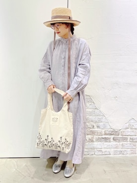 「Slowlinen」｜ささき｟名古屋/イオンモール大高｠さん（レディース・152cm）の春コーディネート