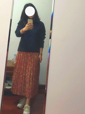 龙真白白さん（レディース・154cm）の冬コーディネート