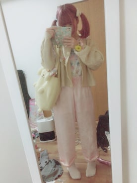 「Nile PERCH（ナイルパーチ）のアイテム（キャミソール）」を使った、愛ゆえにさん（レディース・154cm）の冬コーディネート