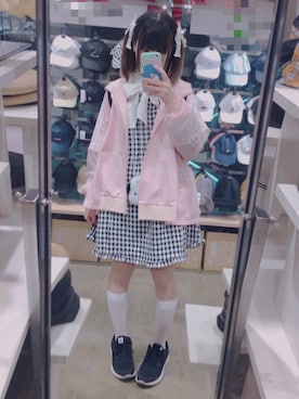 「アイテム（ジャージ）」を使った、愛ゆえにさん（レディース・154cm）の春コーディネート