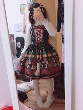 「アイテム（ジャンパースカート）」を使った、愛ゆえにさん（レディース・154cm）の冬コーディネート