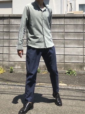 「Makers（メイカーズ）のアイテム」を使った、ふぐっちめんとさん（メンズ・175cm）の春コーディネート
