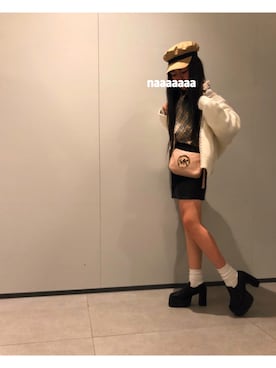 「MichaelKors」｜「アイテム（キャップ）」を使った、N A Aさん（レディース・159cm）の春コーディネート