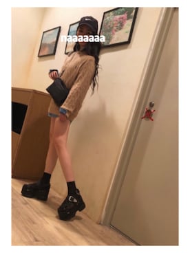 「niko and...（ニコアンド）のリバーシブルサコッシュ（ショルダーバッグ）」を使った、N A Aさん（レディース・159cm）の春コーディネート