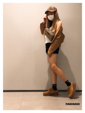「PUMA（プーマ）のアイテム（レッグウェア）」を使った、N A Aさん（レディース・159cm）の秋コーディネート