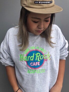N A Aさんの（Hard Rock Cafe | ハードロックカフェ）を使ったコーディネート