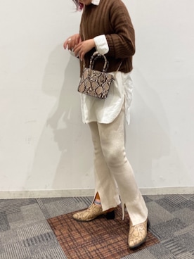 N A Aさん（レディース・159cm）の秋コーディネート