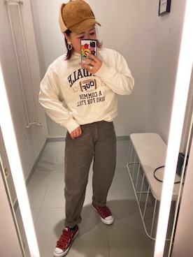 「DHOLIC（ディーホリック）のアイテム（その他アウター）」を使った、N A Aさん（レディース・159cm）の冬コーディネート