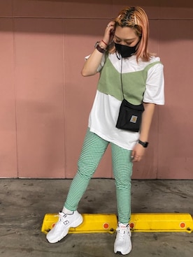 「Carhartt（カーハート）のアイテム（財布/小物）」を使った、N A Aさん（レディース・159cm）の夏コーディネート