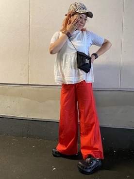 「Carhartt（カーハート）のアイテム（財布/小物）」を使った、N A Aさん（レディース・159cm）の夏コーディネート