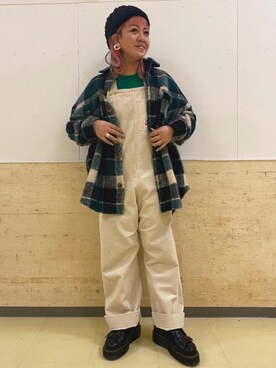 「モンクシューズ」｜N A Aさん（レディース・159cm）の冬コーディネート