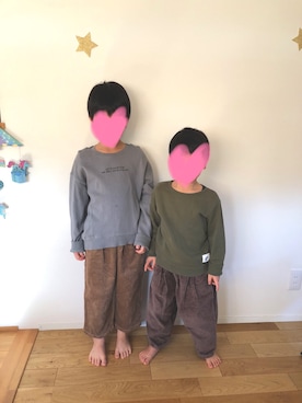 「ZERO standerd（ゼロスタンダード）のアイテム」を使った、kaikykaさん（キッズ・123cm）の冬コーディネート