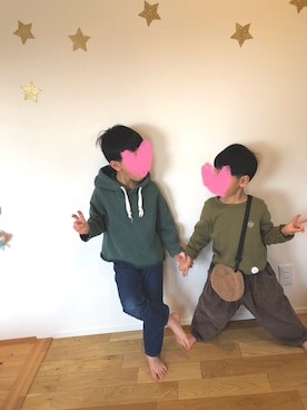 kaikykaさん（キッズ・123cm）の冬コーディネート