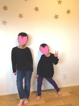 「ZERO standerd（ゼロスタンダード）のアイテム」を使った、kaikykaさん（キッズ・123cm）の春コーディネート