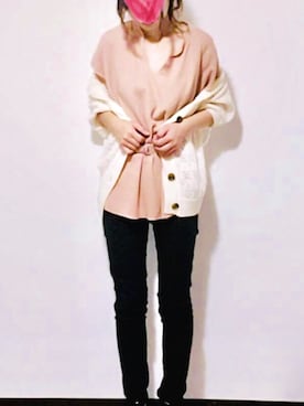 「e.r.g*（イーアールジー）のアイテム（トップス）」を使った、いかちゃん(*´꒳`*)さん（レディース・156cm）の夏コーディネート