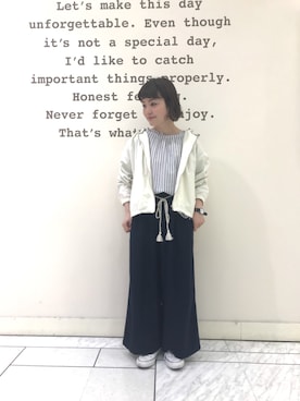 「マリン」｜「アイテム（ブルゾン）」を使った、studio CLIP 呉ゆめタウン店さん（レディース・154cm）の冬コーディネート