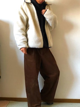 「SPINNS（スピンズ）のアイテム（ブルゾン）」を使った、HARUMAKIさん（メンズ・170cm）の秋コーディネート