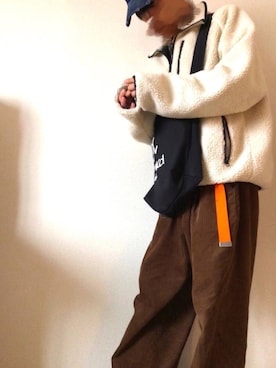 「SPINNS（スピンズ）のアイテム（ブルゾン）」を使った、HARUMAKIさん（メンズ・170cm）の秋コーディネート