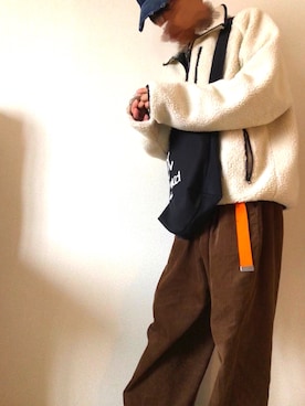 「SPINNS（スピンズ）のアイテム（ブルゾン）」を使った、HARUMAKIさん（メンズ・170cm）の冬コーディネート