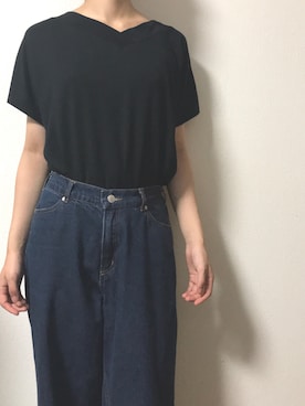 「WC（ダブル シー）のアイテム（デニムパンツ）」を使った、MiMiONさん（レディース・159cm）の夏コーディネート