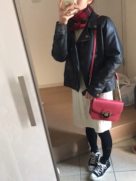 Asami◡̈さん（レディース・155cm）の冬コーディネート