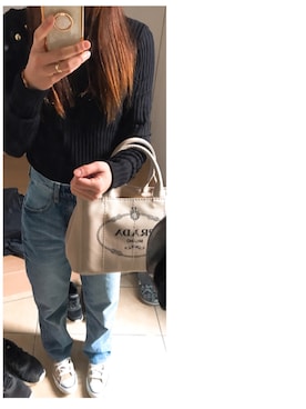 「ハイウエストストレートジーンズ」｜Asami◡̈さん（レディース・155cm）の春コーディネート