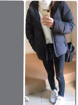 Asami◡̈さん（レディース・155cm）の冬コーディネート