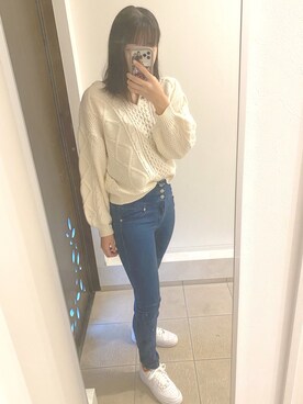 ニット セーターを使った 女子高生 の人気ファッションコーディネート Wear