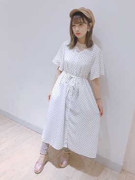 もいちゃん（飯田桃妃）さん（レディース・158cm）の夏コーディネート