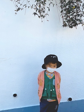 「X-girl（エックスガール）のアイテム」を使った、sho&shoさん（キッズ・110cm）の春コーディネート