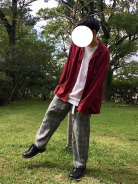 「chapter world（チャプターワールド）のアイテム」を使った、チョコまるさん（メンズ・165cm）の秋コーディネート