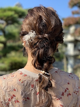 「アイテム（ドレス、ピンク系）」を使った、ぱややさん（レディース・160cm）の冬コーディネート