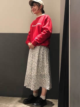 「Dr. Martens（ドクターマーチン）のDr.Martens / ドクターマーチン 1461 3EYE GIBSON SHOE 3ホール ギブソン シューズ ブーツ（ブーツ）」を使った、moeさん（レディース・156cm）の冬コーディネート