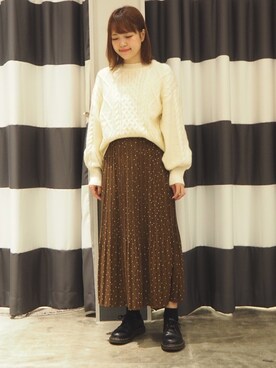 「Dr. Martens（ドクターマーチン）のDr.Martens / ドクターマーチン 1461 3EYE GIBSON SHOE 3ホール ギブソン シューズ ブーツ（ブーツ）」を使った、moeさん（レディース・156cm）の秋コーディネート