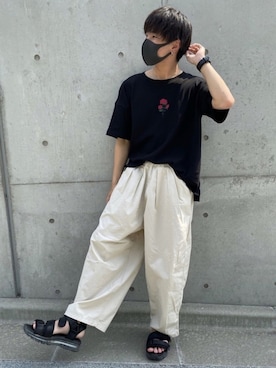 「ADRER（アドラー）の【ADRER】surgical stainless necklace / サージカルステンレスネックレス（ネックレス）」を使った、RENさん（メンズ・166cm）の夏コーディネート