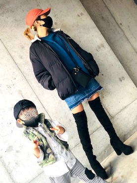 「Lapis（-）のアイテム」を使った、Qさん（レディース・158cm）の冬コーディネート