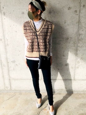 「Lapis（-）のアイテム」を使った、Qさん（レディース・158cm）の春コーディネート