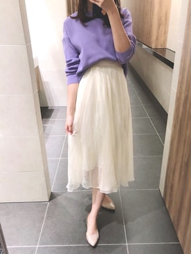 「NOMBRE IMPAIR（ノンブルアンペール）のアイテム（ニット/セーター）」を使った、lilac さん（レディース・169cm）の秋コーディネート