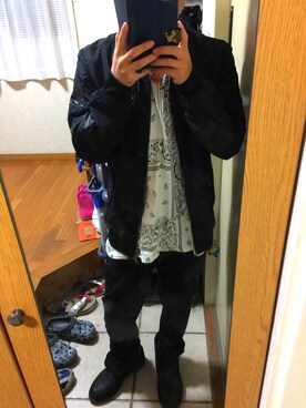 「Avail（アベイル）のアイテム（ブルゾン）」を使った、飛翔さん（メンズ・161cm）の秋コーディネート