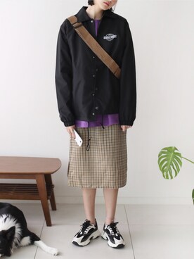 「STYLE」｜「アイテム（その他アウター）」を使った、vnutstudio.jpさん（レディース・168cm）の冬コーディネート