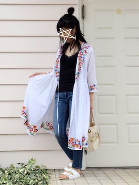 kcoさん（レディース・157cm）の夏コーディネート