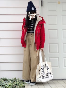 kcoさん（レディース・158cm）の冬コーディネート