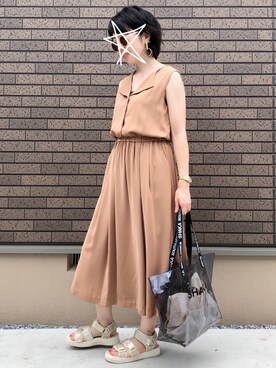 kcoさん（レディース・158cm）の夏コーディネート