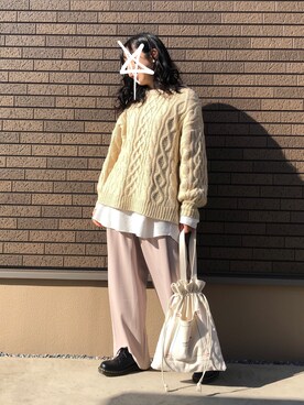 kcoさん（レディース・158cm）の冬コーディネート