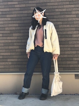 「アイテム（ブルゾン）」を使った、kcoさん（レディース・158cm・30代）の冬コーディネート