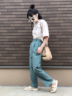 kcoさん（レディース・158cm）の夏コーディネート