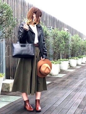 にしはたさん(レディース・165cm)の秋コーディネート